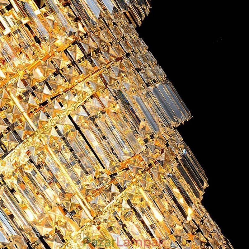 Elegáns Crystal Empire csillár európai luxus hosszú medál