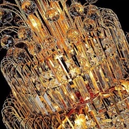Elegáns Crystal Empire csillár európai luxus hosszú medál