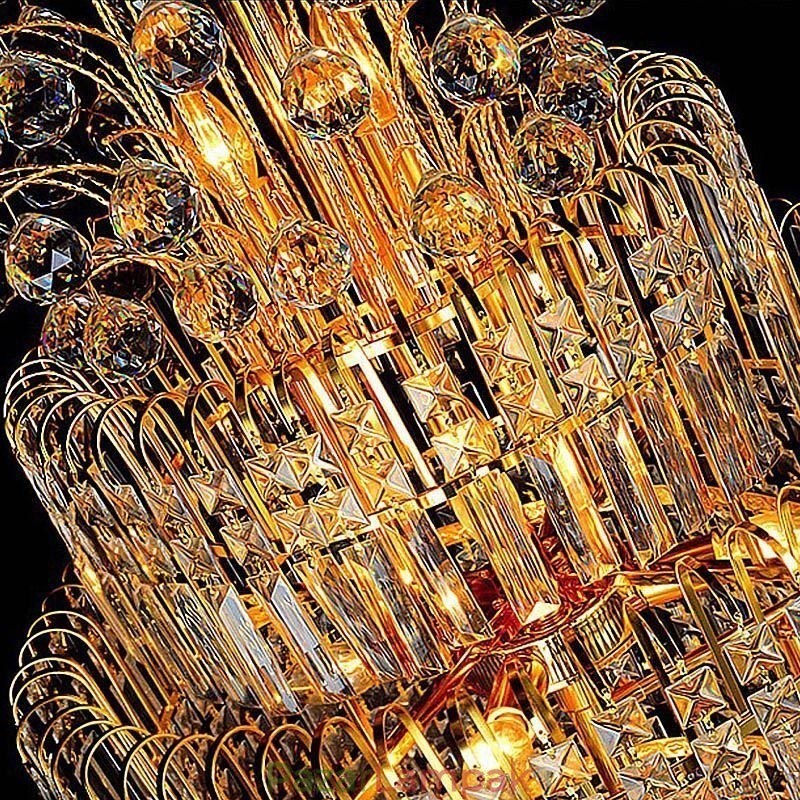 Elegáns Crystal Empire csillár európai luxus hosszú medál