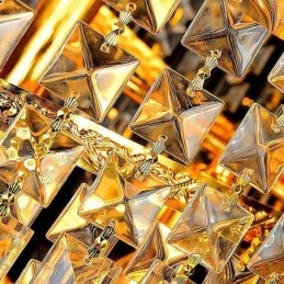 Elegáns Crystal Empire csillár európai luxus hosszú medál