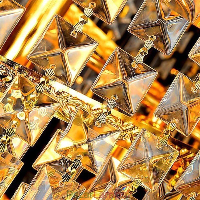 Elegáns Crystal Empire csillár európai luxus hosszú medál