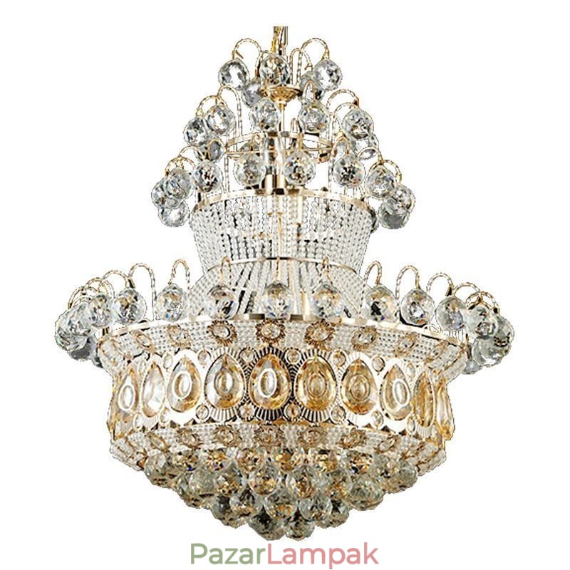 Modern Gold Empire csillár egyszerű kristály függőlámpa