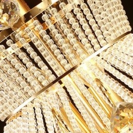 Modern Gold Empire csillár egyszerű kristály függőlámpa