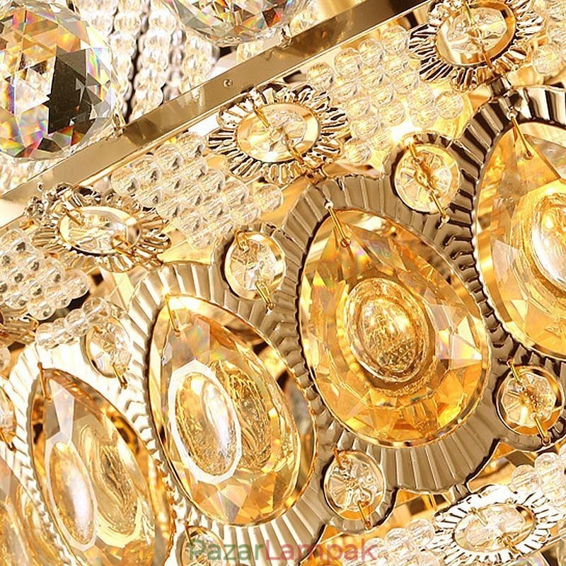 Modern Gold Empire csillár egyszerű kristály függőlámpa