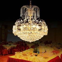 Graceful Crystal Chandelier Classic arany színű függőlámpa