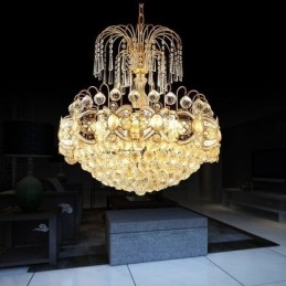 Graceful Crystal Chandelier Classic arany színű függőlámpa