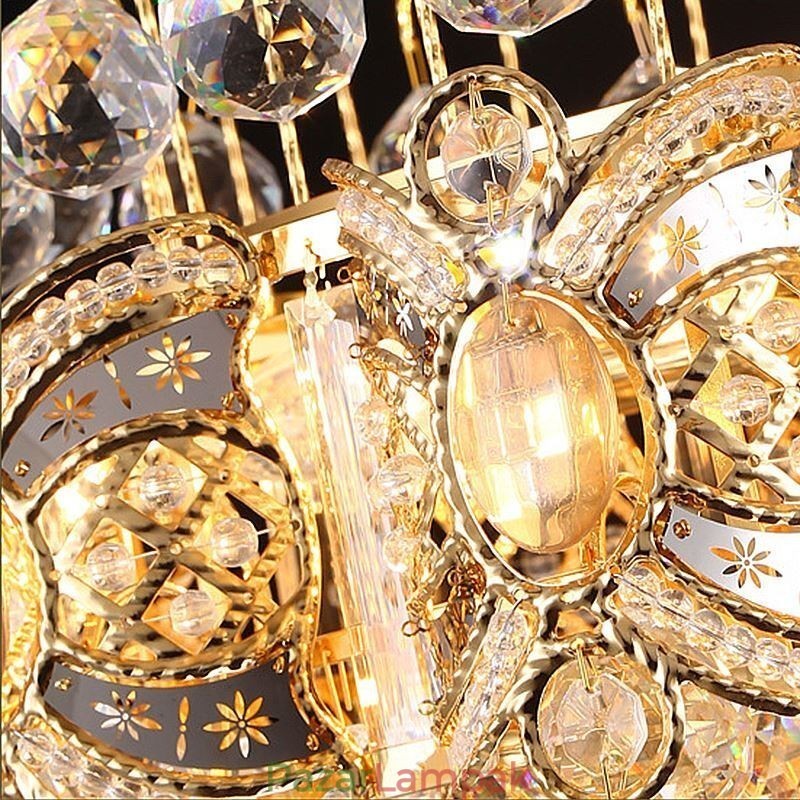 Graceful Crystal Chandelier Classic arany színű függőlámpa