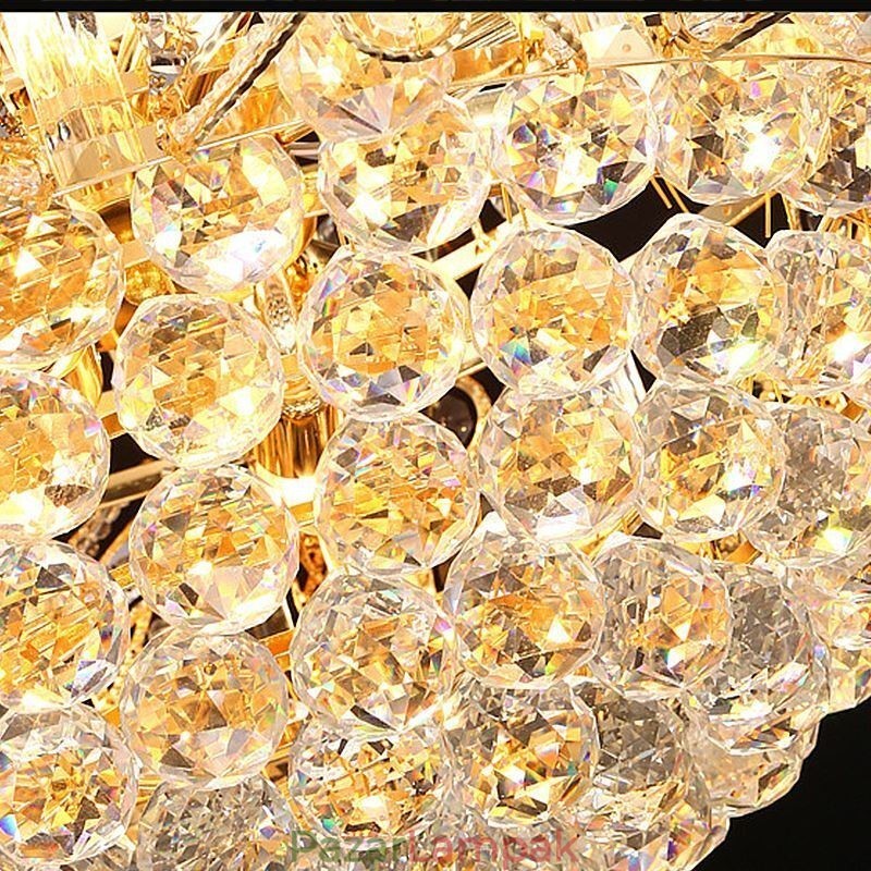 Graceful Crystal Chandelier Classic arany színű függőlámpa