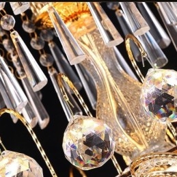 Graceful Crystal Chandelier Classic arany színű függőlámpa