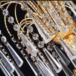 Graceful Crystal Chandelier Classic arany színű függőlámpa