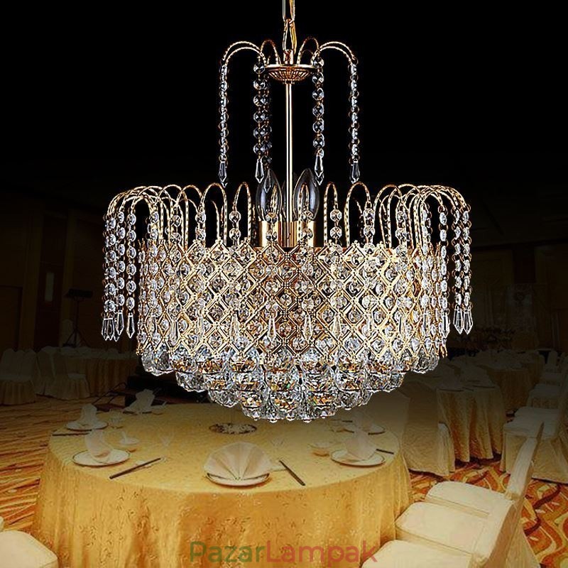 Luxus kristálycsillár Modern, elegáns függőlámpa