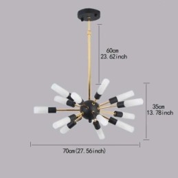 Nordic függőlámpa kreatív kerek csillár lámpa