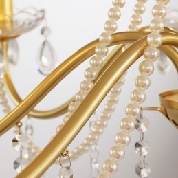 Amerikai kristály függőlámpa Country stílusú Kreatív Iron Art mennyezeti lámpa