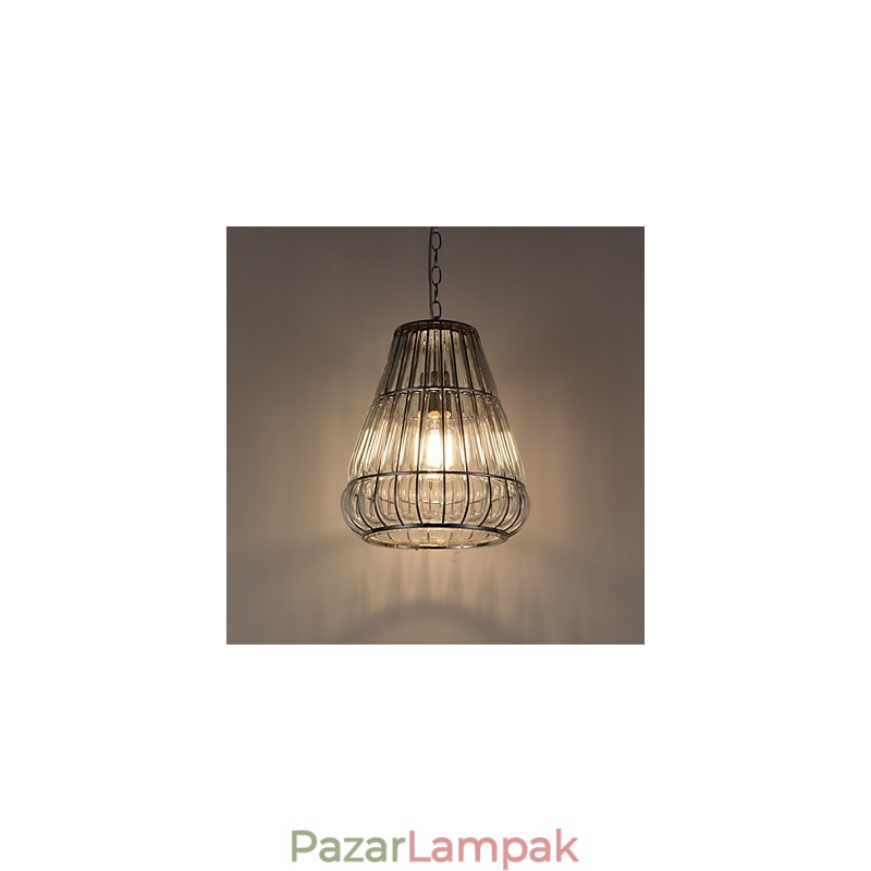 Modern, modern krómüveg csillár