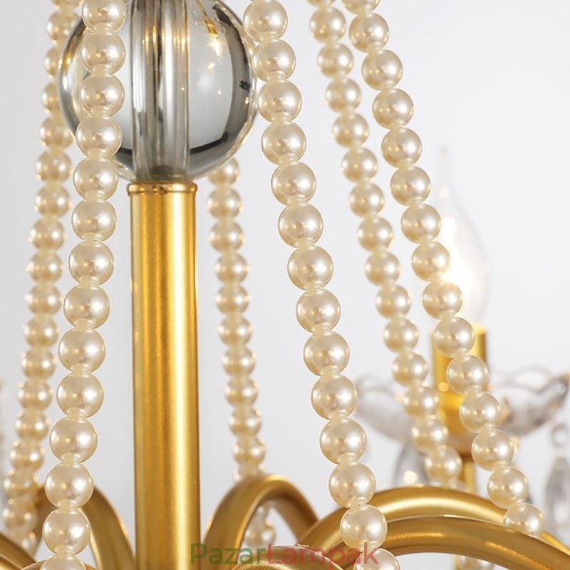 Amerikai kristály függőlámpa Country stílusú Kreatív Iron Art mennyezeti lámpa