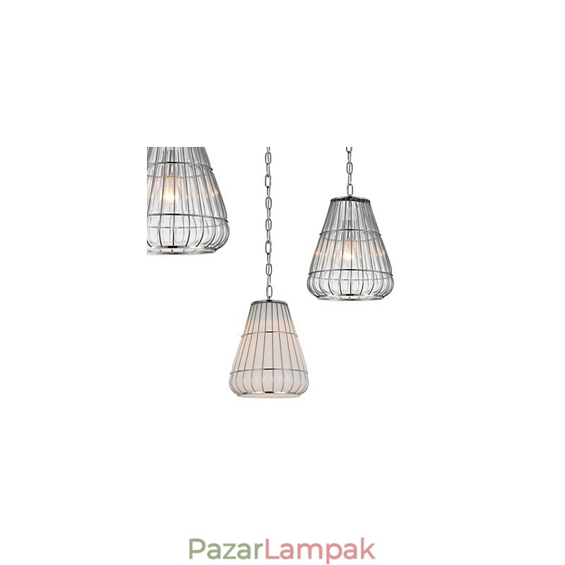 Modern, modern krómüveg csillár