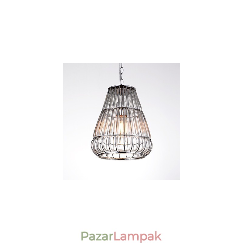 Modern, modern krómüveg csillár