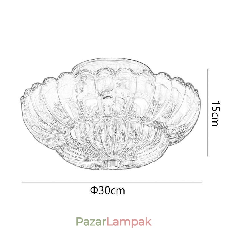 Modern, süllyesztett Lotus mennyezeti lámpa