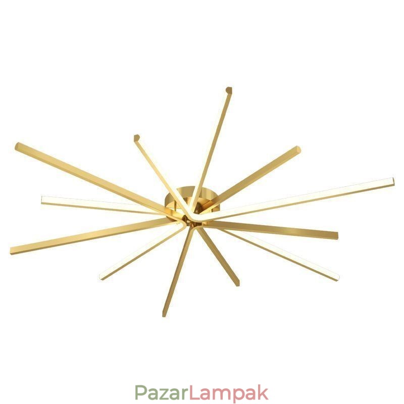 Süllyesztett, modern, minimalista tűzijáték mennyezeti lámpa