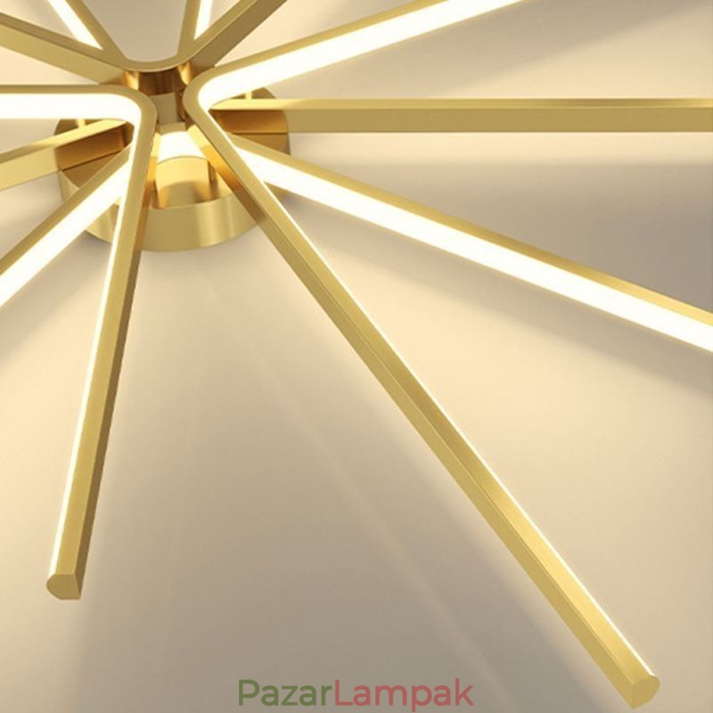 Süllyesztett, modern, minimalista tűzijáték mennyezeti lámpa