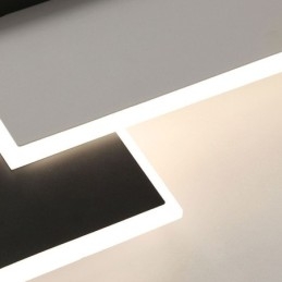 Süllyesztett, minimalista négyzet alakú akril mennyezeti lámpa