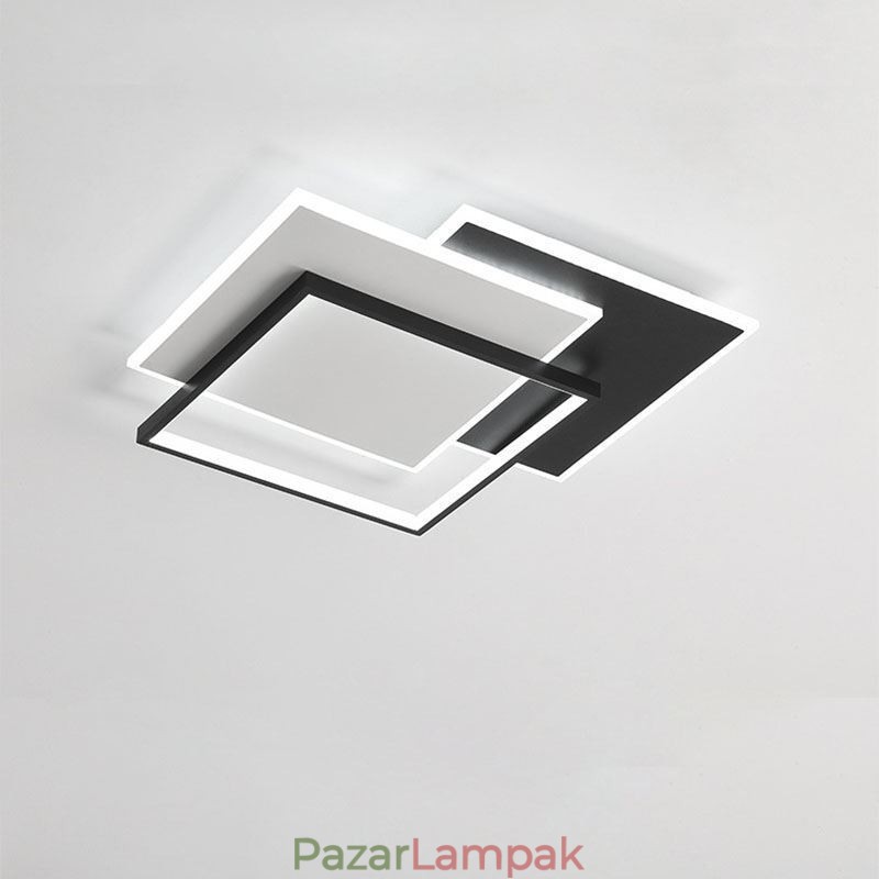 Süllyesztett, minimalista akril négyzet alakú mennyezeti lámpa 40 50cm