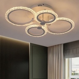 Falba süllyesztett modern minimalista kör alakú akril virág mennyezeti lámpa
