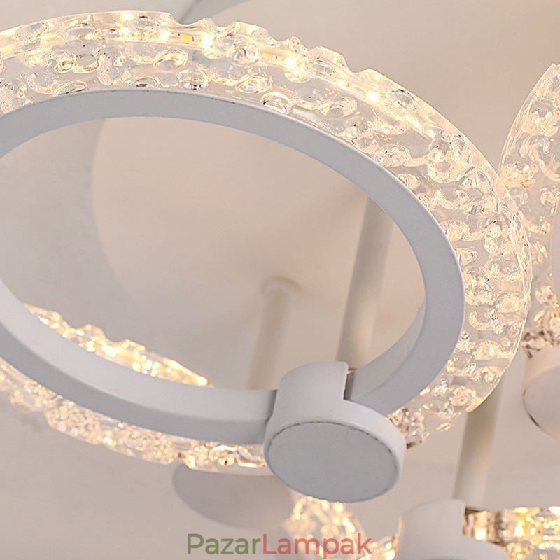 Falba süllyesztett modern minimalista kör alakú akril virág mennyezeti lámpa