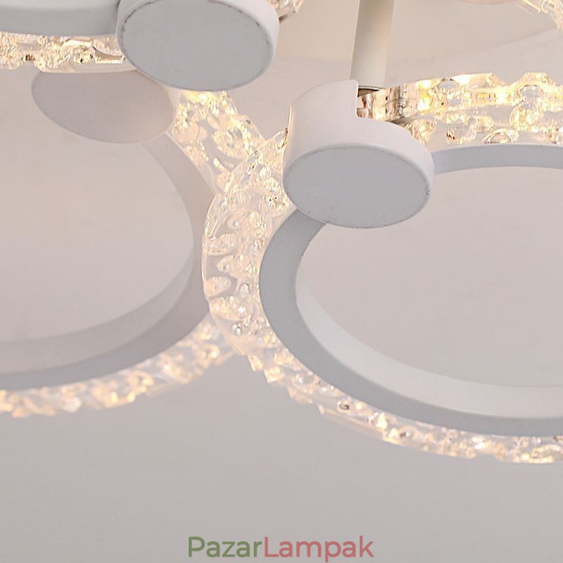Falba süllyesztett modern minimalista kör alakú akril virág mennyezeti lámpa