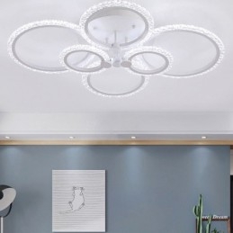 Falba süllyesztett modern minimalista kör alakú akril virág mennyezeti lámpa