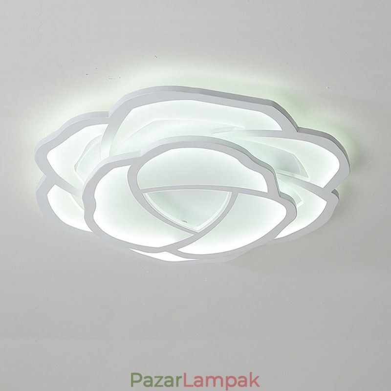 Süllyeszthető modern egyszerű rózsa akril mennyezeti lámpa 52cm