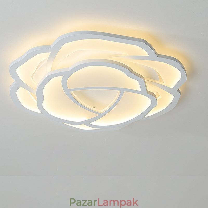 Süllyeszthető modern egyszerű rózsa akril mennyezeti lámpa 52cm