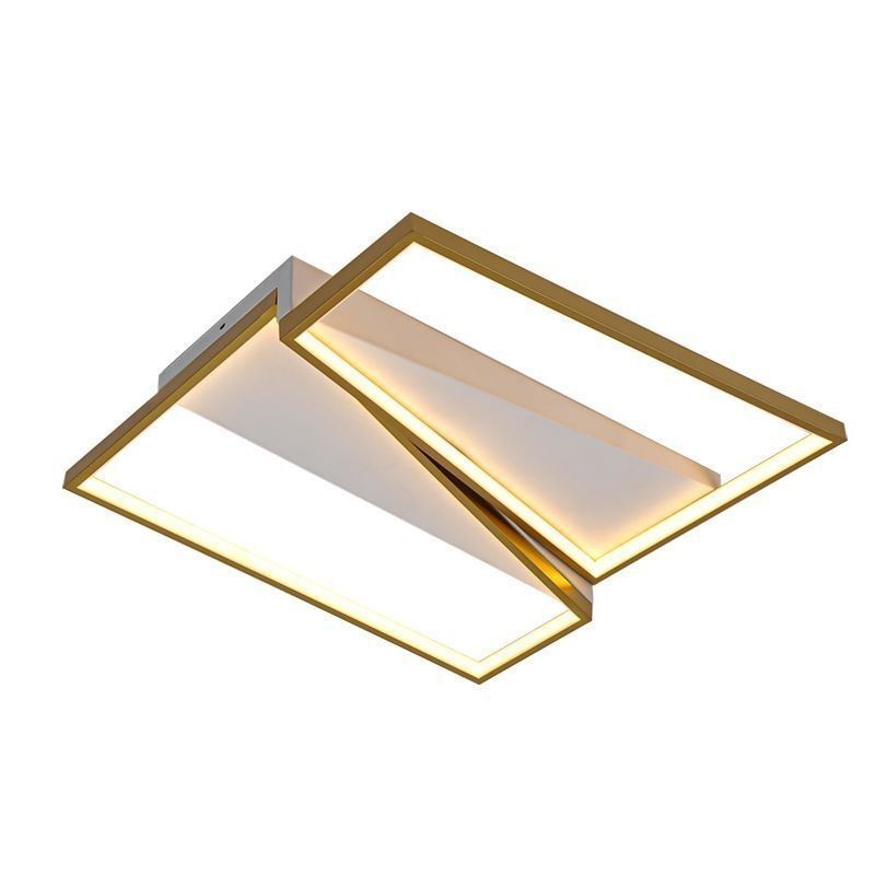 Süllyesztett, minimalista mozaik trapéz mennyezeti lámpa