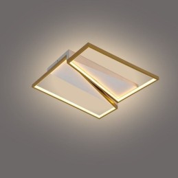 Süllyesztett, minimalista mozaik trapéz mennyezeti lámpa