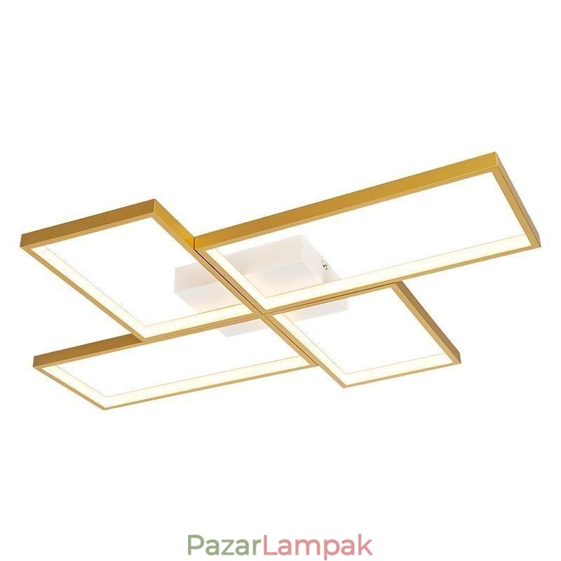 Süllyesztett szerelésű mozaik geometriai négyzet alakú mennyezeti lámpatest