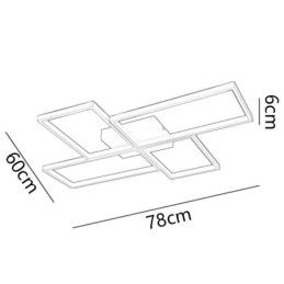 Süllyesztett szerelésű mozaik geometriai négyzet alakú mennyezeti lámpatest