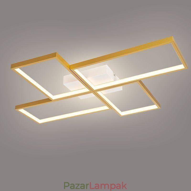 Süllyesztett szerelésű mozaik geometriai négyzet alakú mennyezeti lámpatest