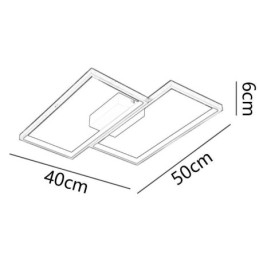 Süllyesztett mozaik geometriai négyzet alakú mennyezeti lámpa