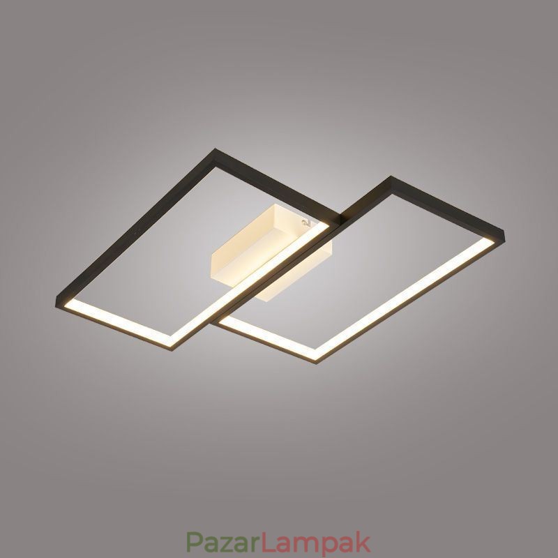 Süllyesztett mozaik geometriai négyzet alakú mennyezeti lámpa