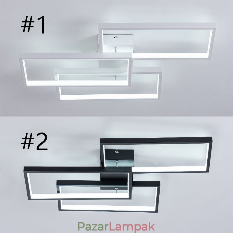 Falba süllyesztett akril geometriai téglalap alakú mennyezeti lámpa