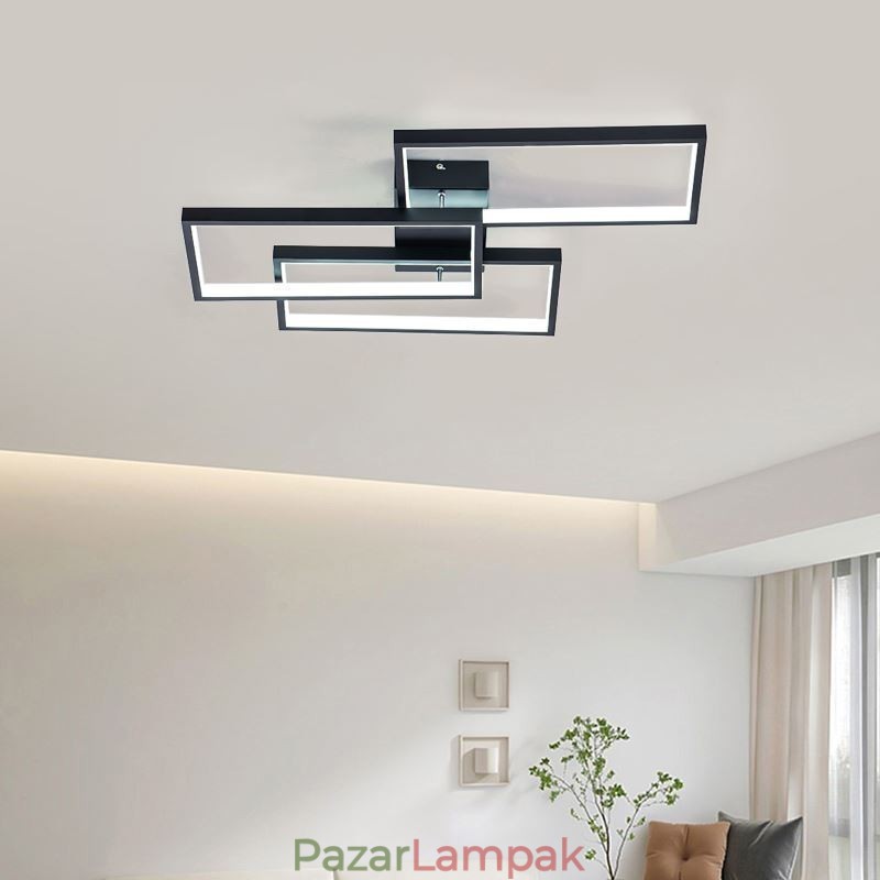 Falba süllyesztett akril geometriai téglalap alakú mennyezeti lámpa