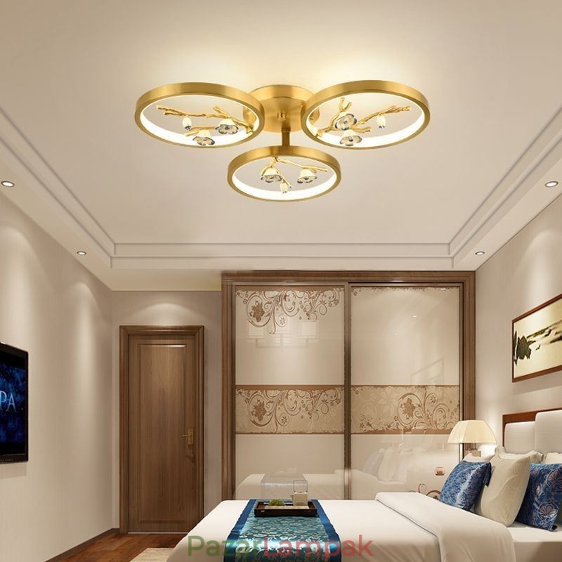 Flush Mount Copper Art Branch Plum Blossom mennyezeti lámpa