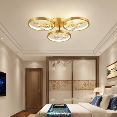 Flush Mount Copper Art Branch Plum Blossom mennyezeti lámpa Flush Mount Copper Art Branch Plum Blossom mennyezeti lámpa