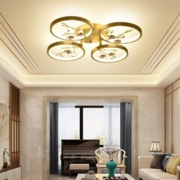Flush Mount Copper Art Branch Plum Blossom mennyezeti lámpa