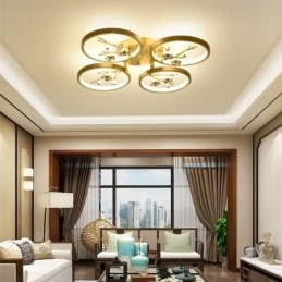 Flush Mount Copper Art Branch Plum Blossom mennyezeti lámpa