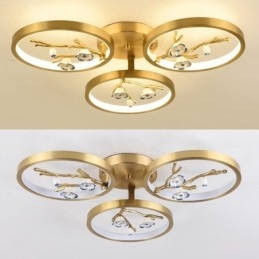 Flush Mount Copper Art Branch Plum Blossom mennyezeti lámpa