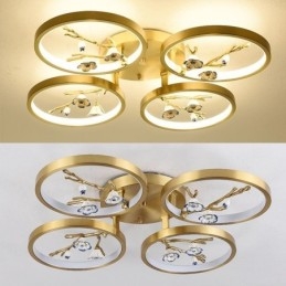 Flush Mount Copper Art Branch Plum Blossom mennyezeti lámpa