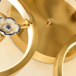 Flush Mount Copper Art Branch Plum Blossom mennyezeti lámpa