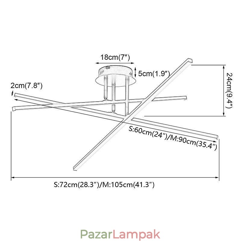 Modern, egyszerű süllyeszthető alumínium Art szalagos mennyezeti lámpa