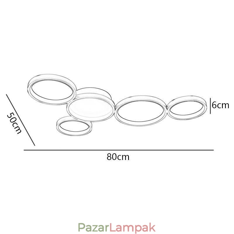 Modern süllyesztett alumínium mennyezeti lámpa